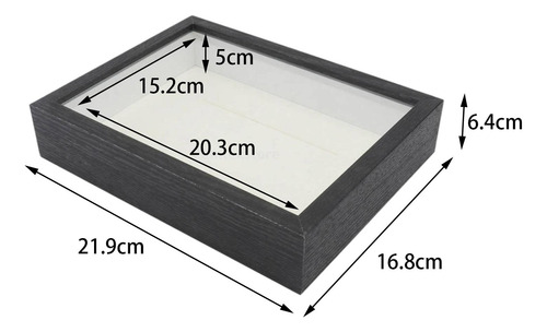 Marco De Caja De Sombra, Caja De Exhibición De Negro