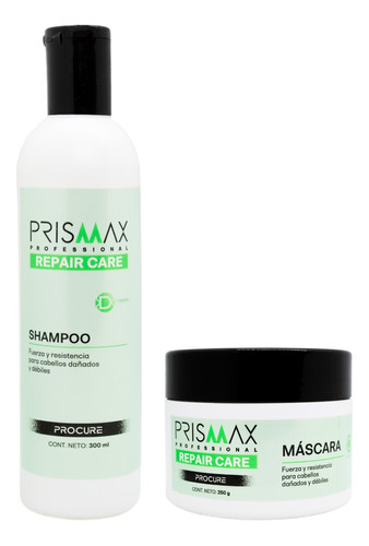 Prismax Repair Care Shampoo + Máscara Pelo Dañado Chico 6c