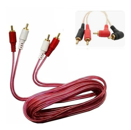 Cable Rca 2 Plug Rca A 2 Plug Rca De 6  Mts Radox