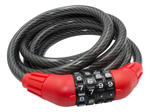 Candado De Cable C/soporte De Combinacion Espiral