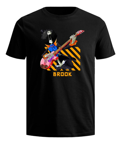 Playera One Piece Luffy Fire Anime Manga Camiseta Rock Brook