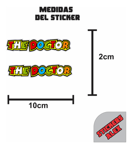 Stickers Calcomanias Kit 46 Valentino Rossi Reflejantes 8pz