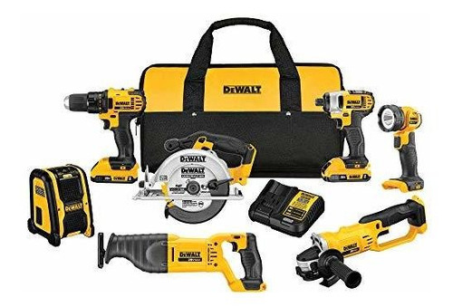 Kit Combinado Dewalt 20v Max, Compacto De 7 Herramientas (dc