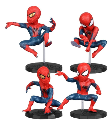Action Figure Homem Aranha Kit Com 4 Bonecos Miniaturas
