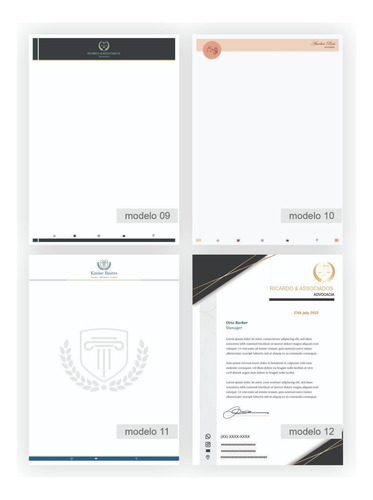 Arte Advogado Papel Timbrado E Cartão De Visita Pdf E Word