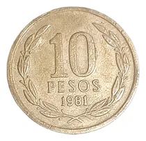 Comprar Moneda Chilena De 10 Pesos Distintos Años Década De Los 80s