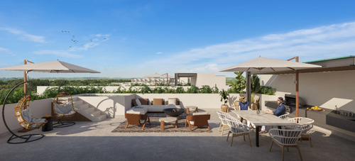 Departamento En Venta En Playa Del Carmen, Macondo Playacar, Penthouse Lleno De Lujo