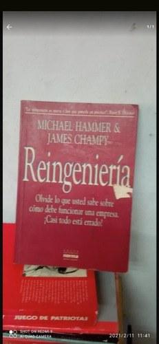 Libro Reingenieria. Michael Hammer Y James Champy