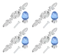 Comprar Pomos Tirador Perilla De Cristal Manija Para Cajón 4pzs