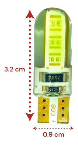 Par Foco Pellizco 12 Hiper Leds Gel Cob Cambus T10 158 2528