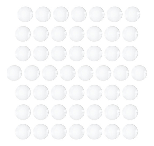 Parte Posterior Plana Semicircular Para Hacer 10mm 50 Piezas