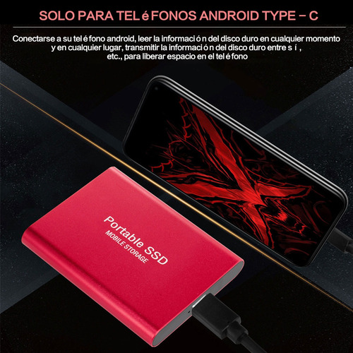 Disco Duro Externo De Ultra Alta Velocidad M.2 Ssd 4tb Azul