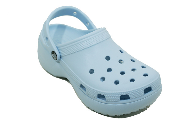 Crocs Clásica Plataforma Clog Celeste Dama Deporfan | Envío gratis