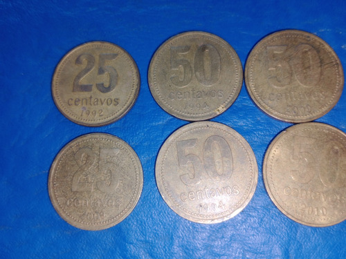 Vendo Monedas De 50 Centavo Y 25 Centavos 