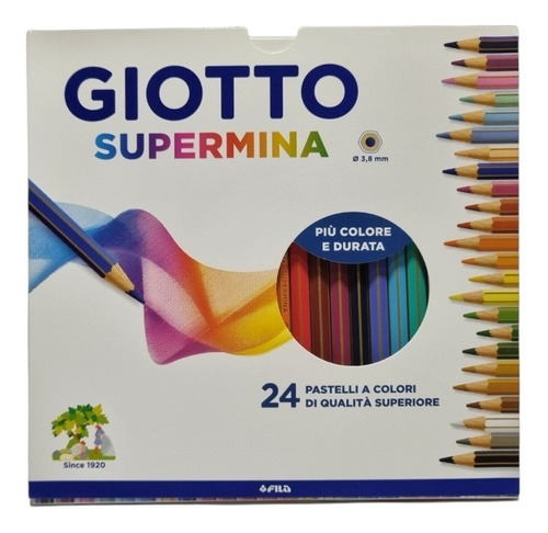 Lapices De Madera Giotto Supermina 24 Colores