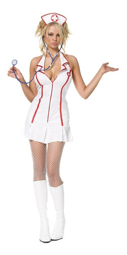 Disfraz De Enfermera Jefe Para Mujer De 3 Piezas Ua83050xl