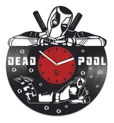 Reloj De Vinilo Deadpool Wade Ryan Reynolds Pelicula Vinilo 