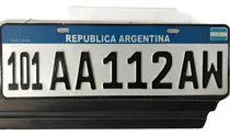 Comprar Chapa 101 Para Trailer No Patentable. Fondo Negro Y Mercosur
