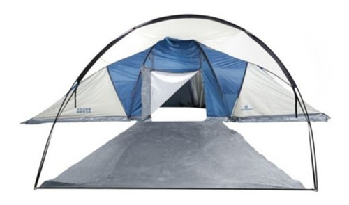 Carpa 9 Personas 3 Dormitorios Con Doble Techo Living Bolso