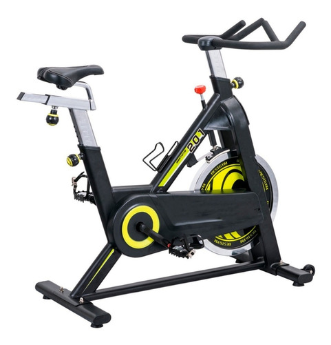 Bicicleta Estacionaria Para Hacer Ejercicio Spinning Gym 18k Color Negro/Amarillo