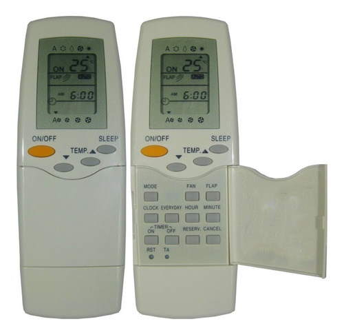 Imagen 1 de 5 de Control Remoto Rfl-0601e Aire Acondicionado Carrier Surrey