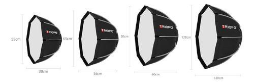 Octabox Softbox Caja De Luz Triopo 55cm Armado Rapido