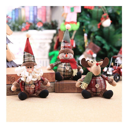Adornos Navideños, Muñeco De Peluche Sentado O De Pie, 6 Pie