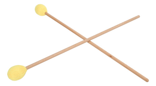 Marimba Mallets Con Mango De Arce, 1 Par De Cabezas De Hilo