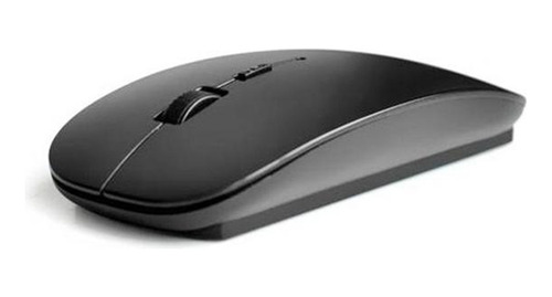 Mouse Inalámbrico Plano Ergonómico Negro De 2,4 G Con 4 Boto