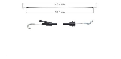 Chicote Cerradura Puerta Seat Ibiza 2001 - 2009 Delantera 2p