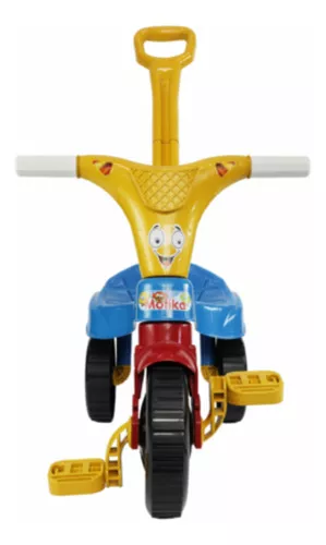 CARRINHO DE PASSEIO/PEDAL INFANTIL KEMOTOCA GATINHA COM HASTE - Brinquedo -  Kendy - Brincar faz parte