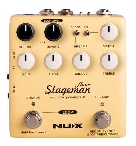 Nux Stageman Floor Acoustic Preamp & Di