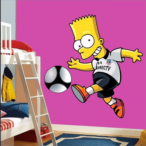 Colo Colo Bart Simpson - Sticker Adhesivo Gigante - Diseños