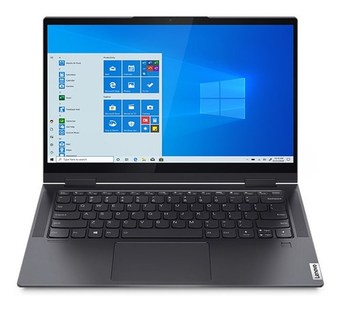 Imagen 1 de 5 de Notebook Lenovo Yoga 14ITL5 slate gray táctil 14", Intel Core i5 1135G7 8GB de RAM 512GB SSD, Intel Iris Xe Graphics G7 80EUs 1920x1080px Windows 10 Home
