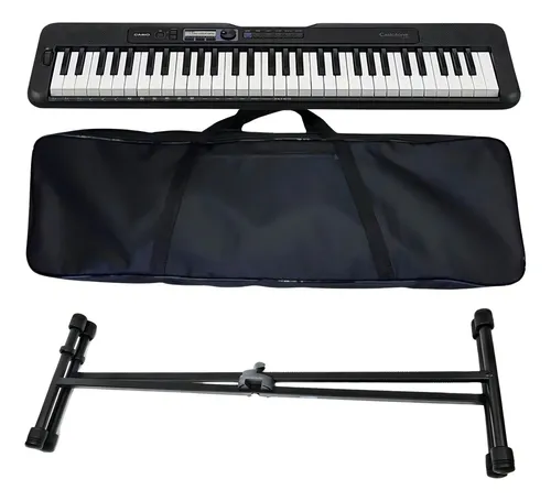 comprar Kit Teclado Casio Ct-s300 Capa Acolchoada Suporte