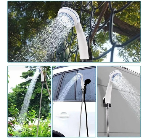 Ducha Portátil Con Bomba Eléctrica Recargable Camping
