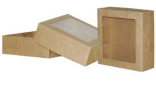 Caixa Com Visor 20 Cor Kraft(papelão)
