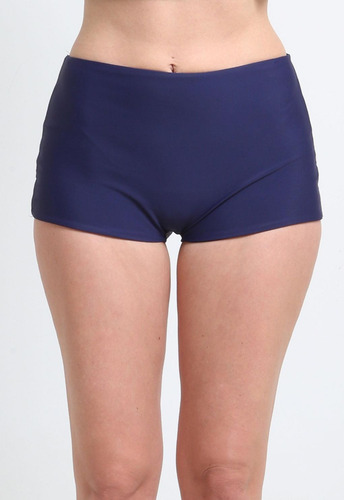 Hot Pant Tiro Alto Azul Marino