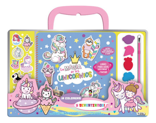 Libro A Colorear Y Divertirnos Magia De Los Unicornios - 