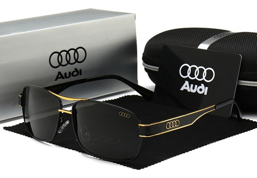 Gafas Marca Reggaeon Emblema Audi 553 Color Negro Y Oro