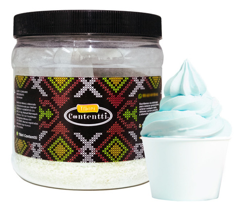Crema Batida-helado Fresa Color Azul 500g Tibiri Contentti