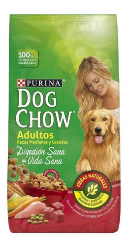 Dog Chow Adulto 21 Kg Razas Grandes Medianas Envio Caba