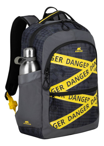 Mochila Urbana Rivacase M-5431 20 Litros Gris Lisa