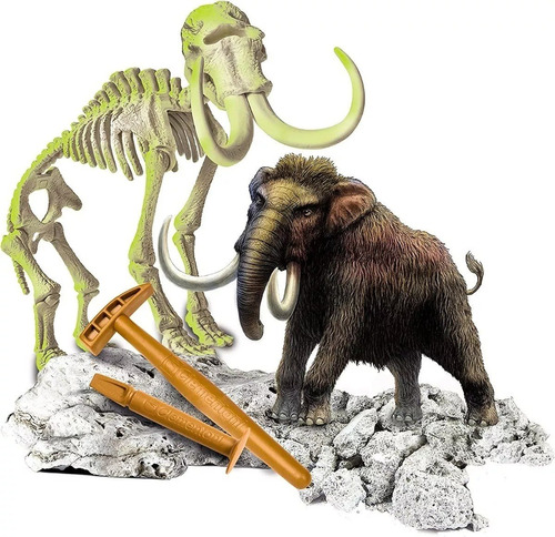 Juego De Escavacion Esqueleto Mamut Prehistorico Elefante