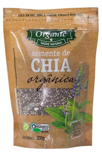 Kit 3x: Chia Orgânica Organic 200g