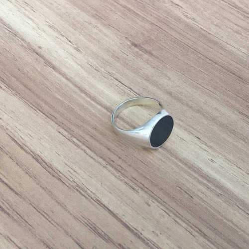 Imagen 4 de 10 de Anillo De Plata Ley 925 Para Hombre Con Piedra Agálea