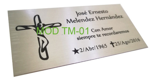 2 Placas Paraurna Y/o Nicho Personalizadas Fullcolor 12x6 Cm