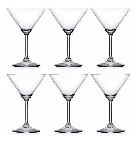 Martini - Glasses - Classic Clear Glass - Lead Free - Set Of