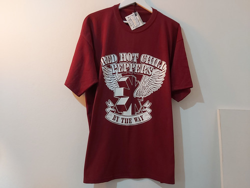 Remera Algodón Unisex Red Hot Chili Peppers By The Way Bordo