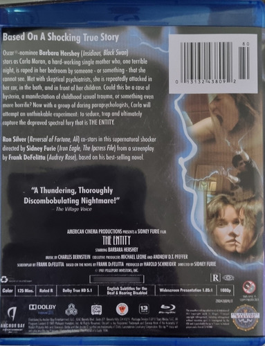 The Entity 1982 Blu Ray Latino